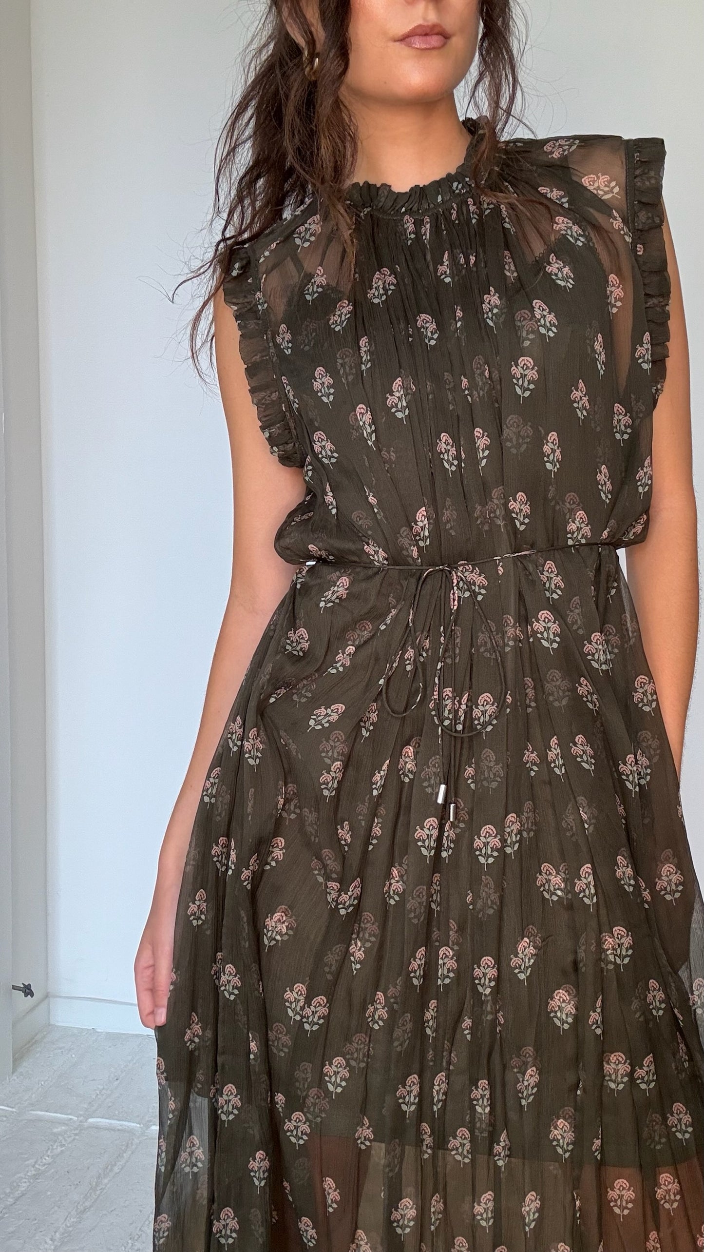 Green Paisley Dress - 1