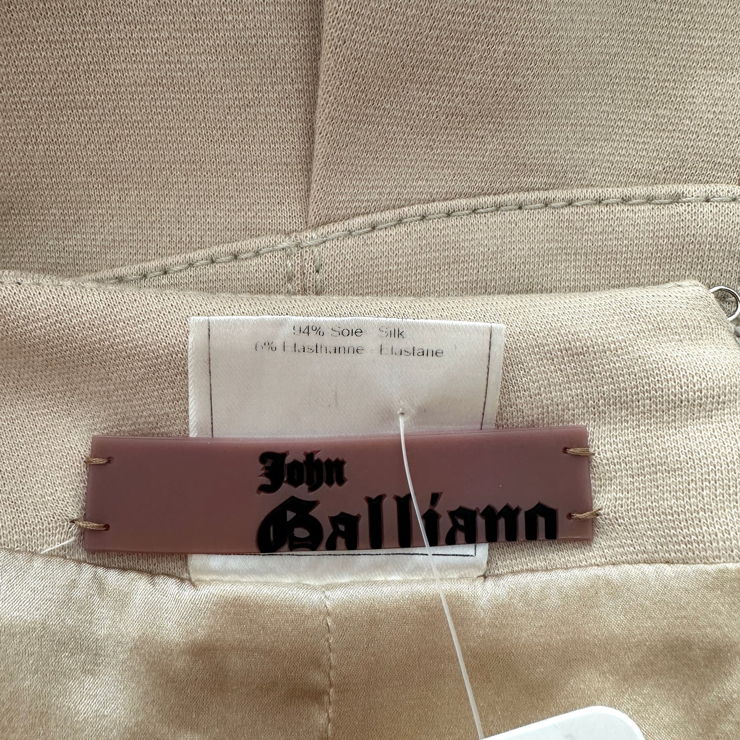 Beige Vintage Mini Skirt - M
