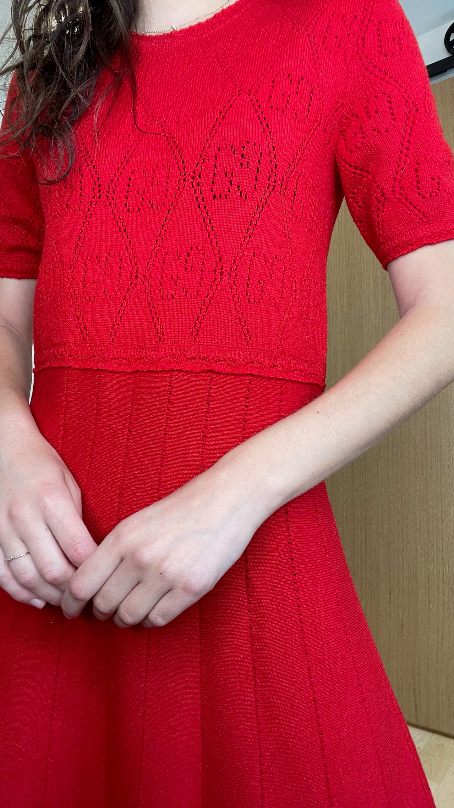Red Logo Dress - S