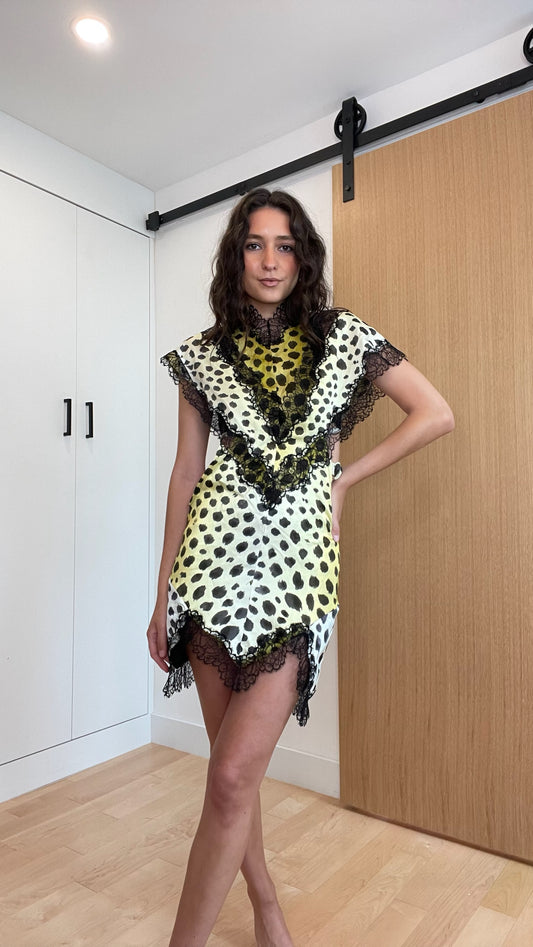 Cheetah Print Dress - S