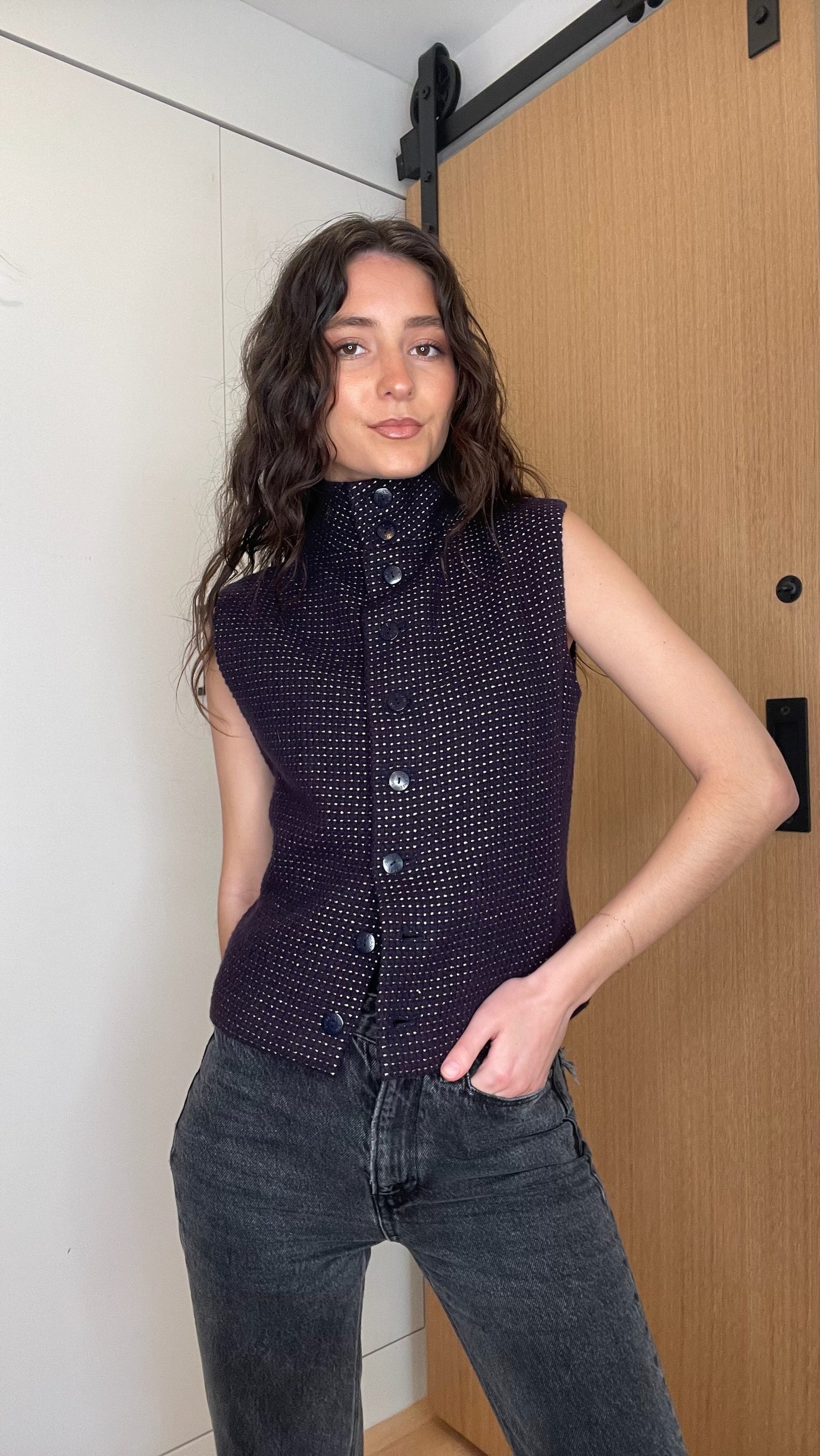 Sequins Purple Top - S