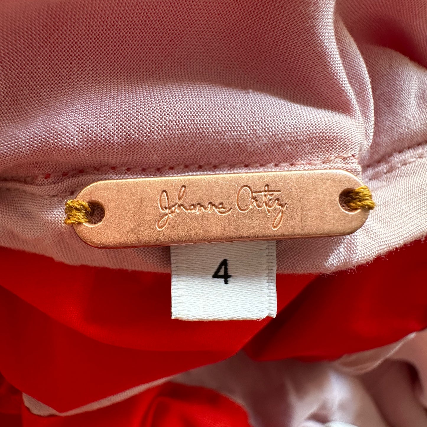 Red Low Back Dress - 4