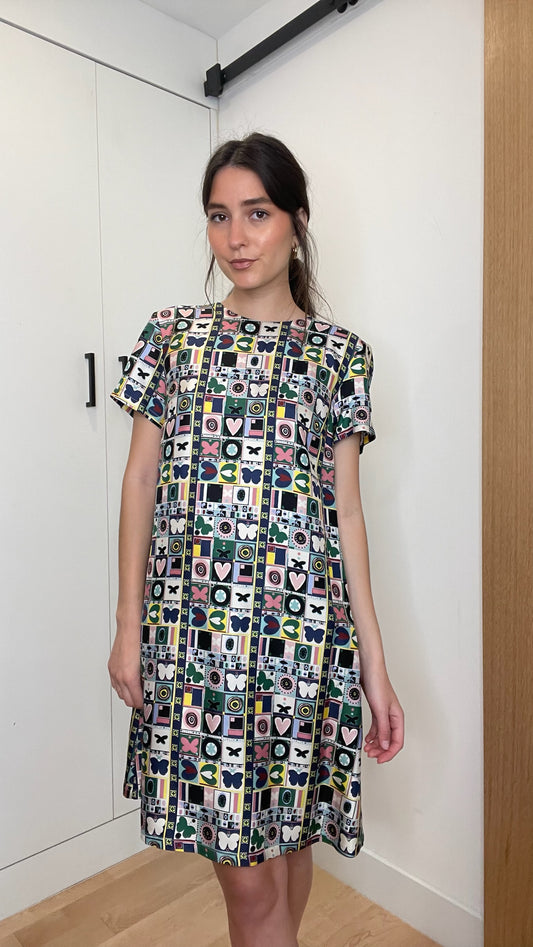 Floral Printed Dress - M