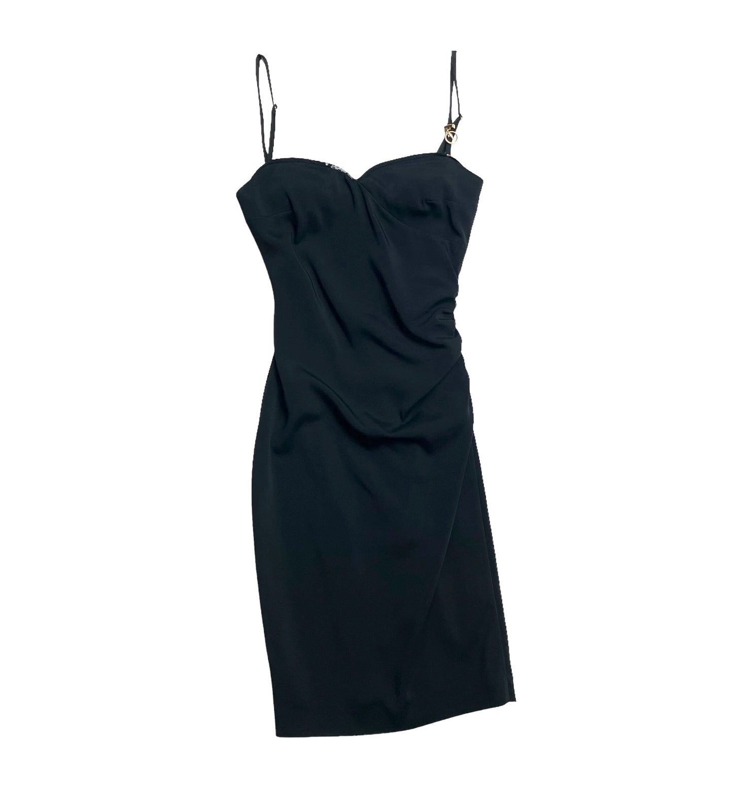 Black Bustier Mini Dress - S