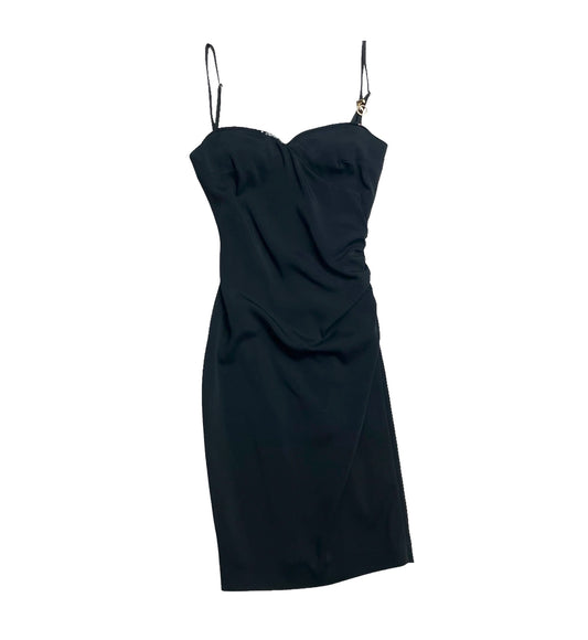 Black Bustier Mini Dress - S