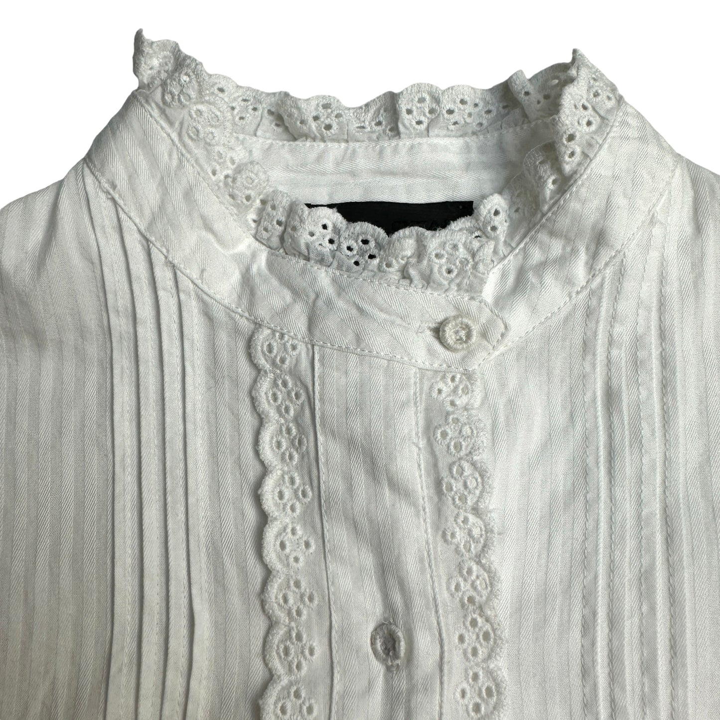 White Cotton Blouse - S