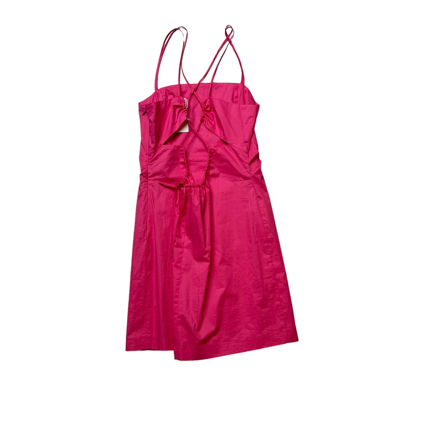 Fuchsia Tie Back Mini Dress - S