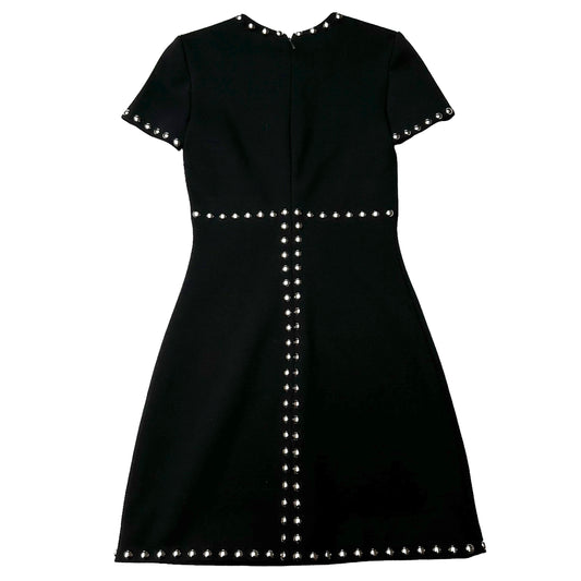 Black Studded Mini Dress - S