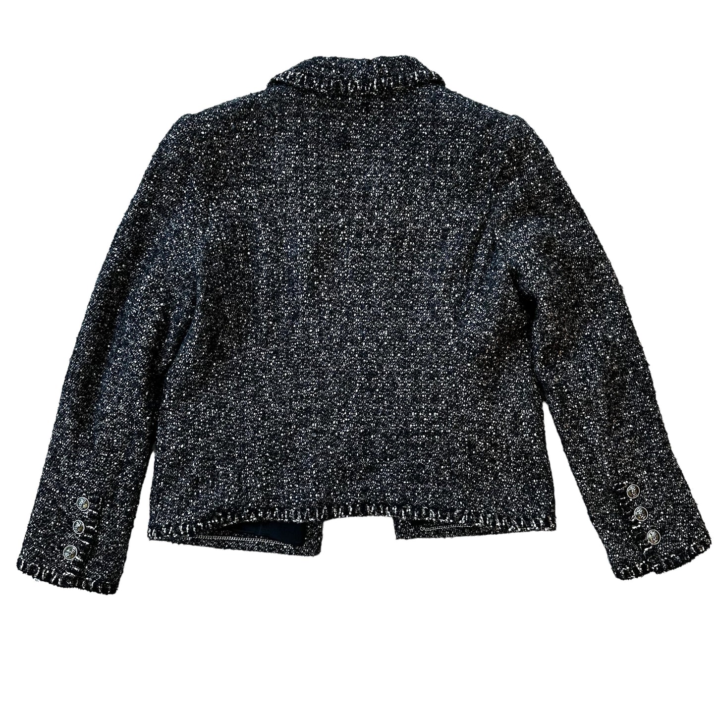 Black & Brown Tweed Jacket - L