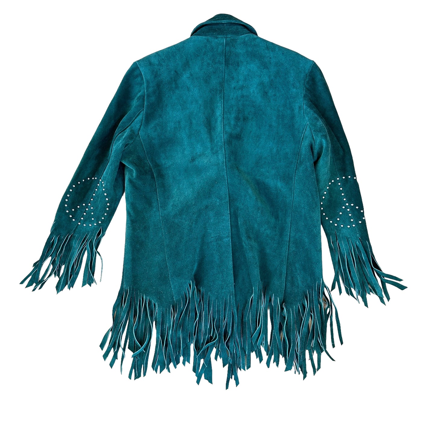 Green Suede Peace & Love Jacket - S