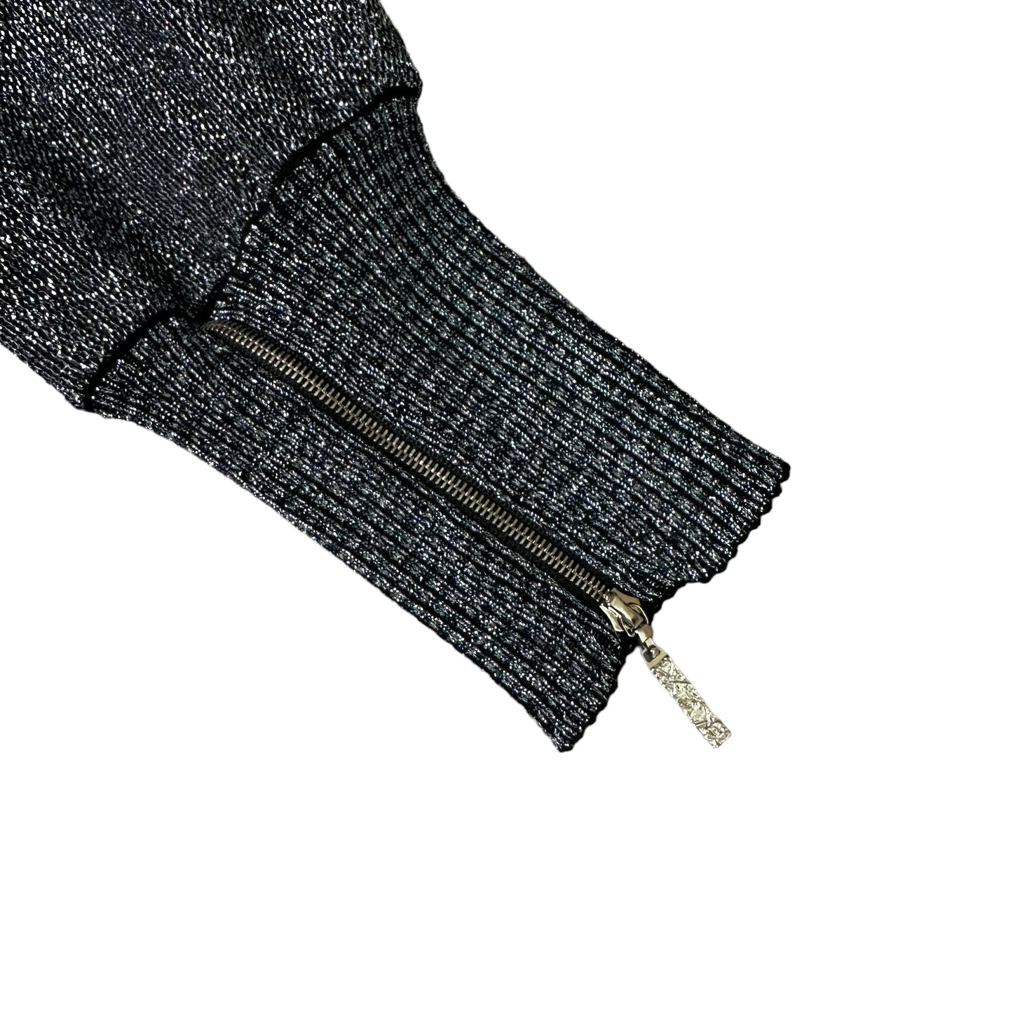 Metallic Silver Sweater - S