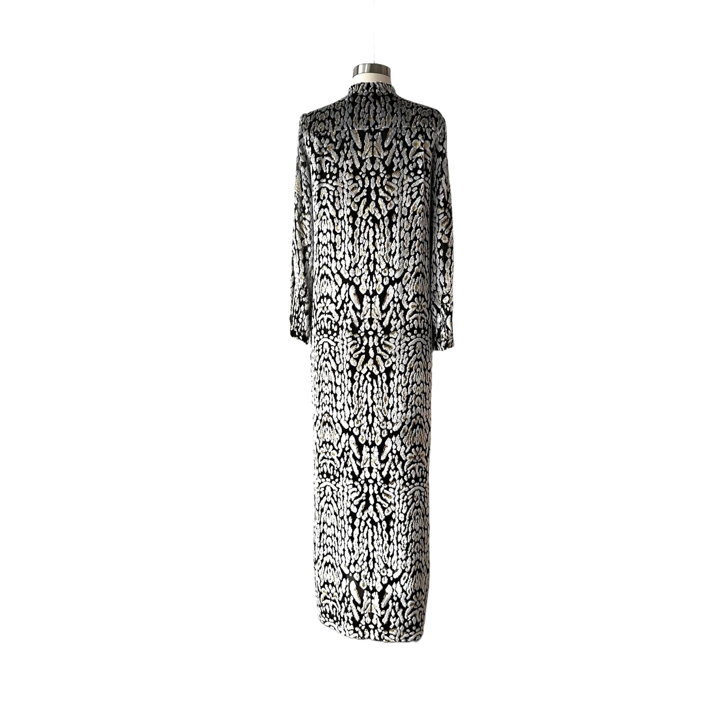 Leopard Long Shirt Dress - S