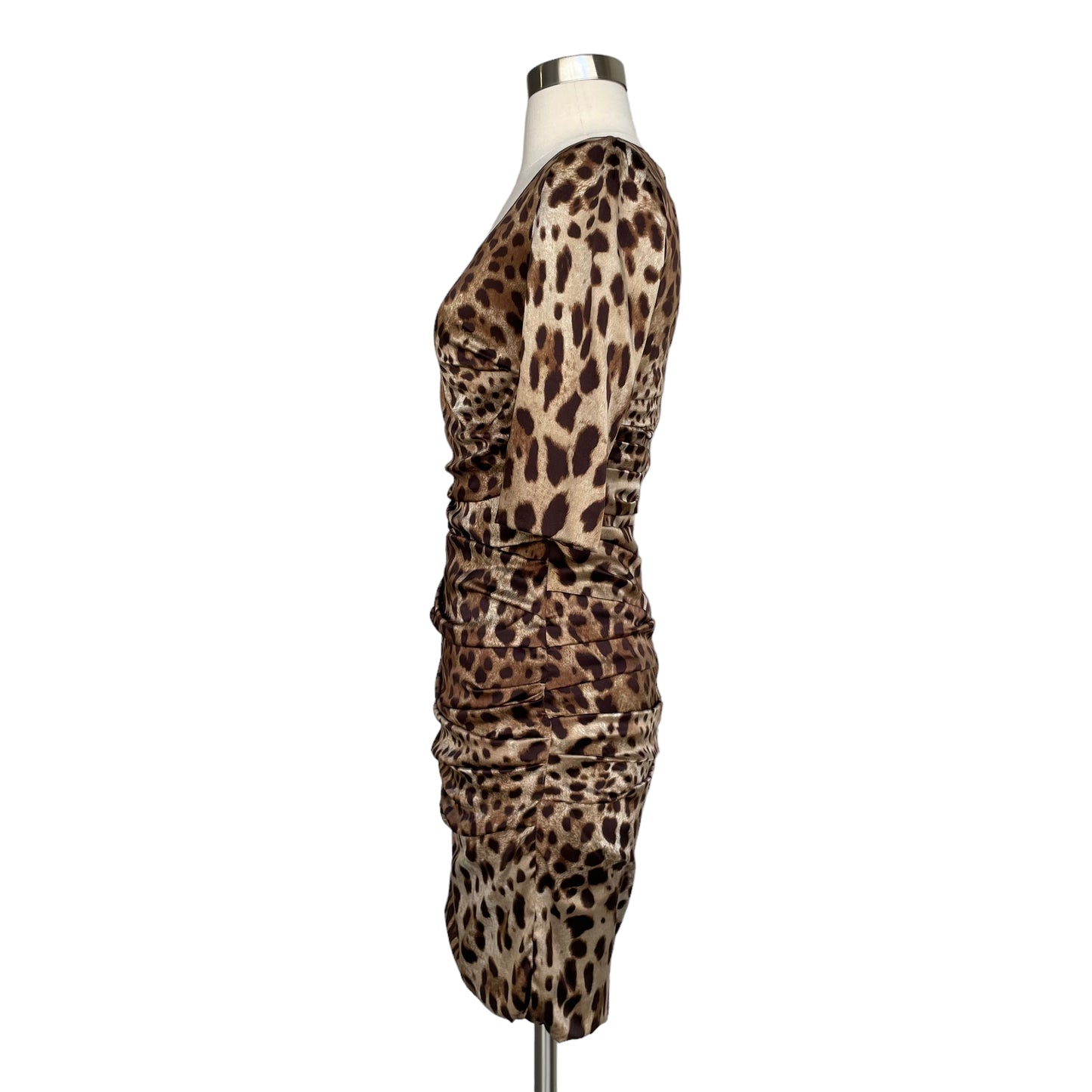 Leopard Silk Dress - XS