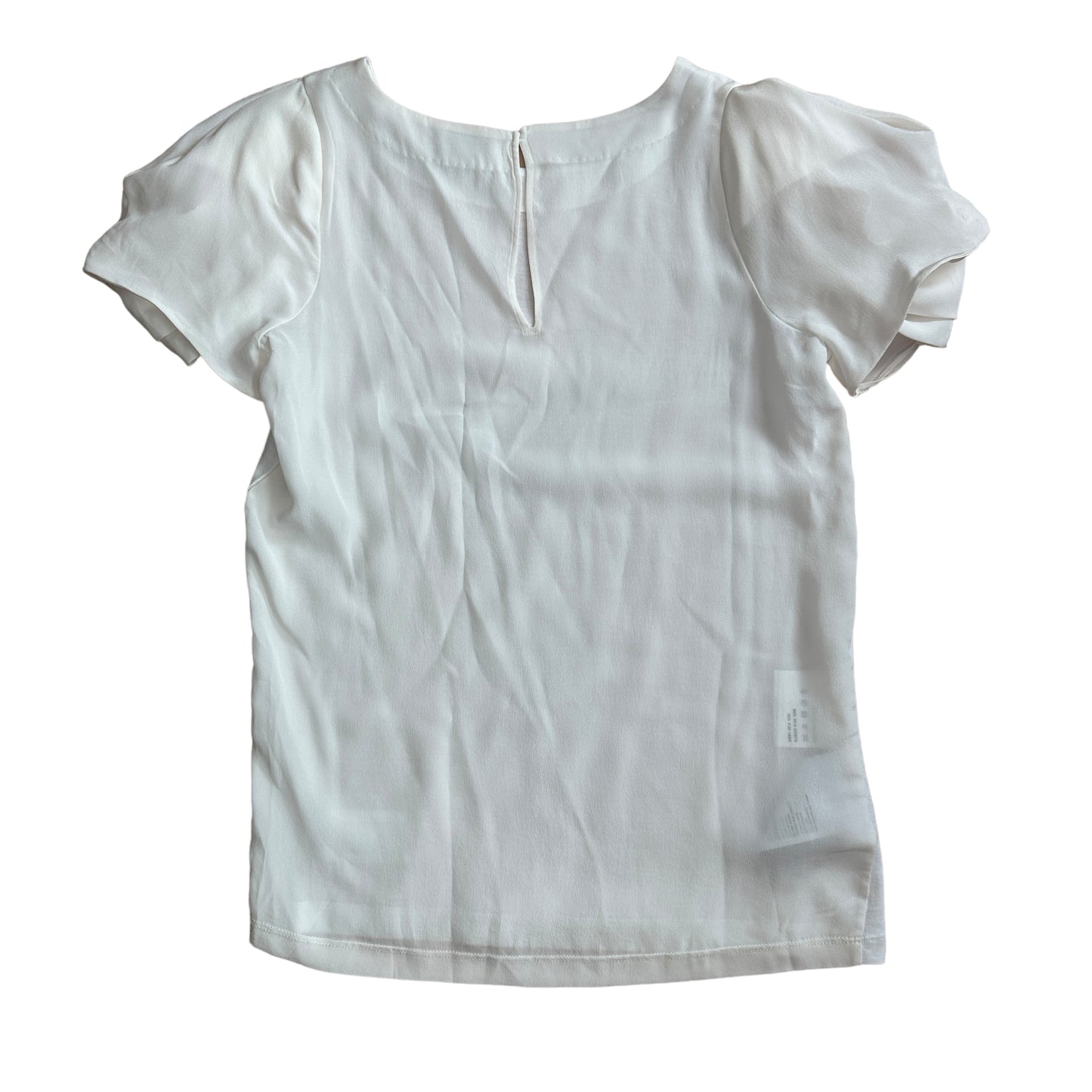 White Silk Logo T-Shirt - XS