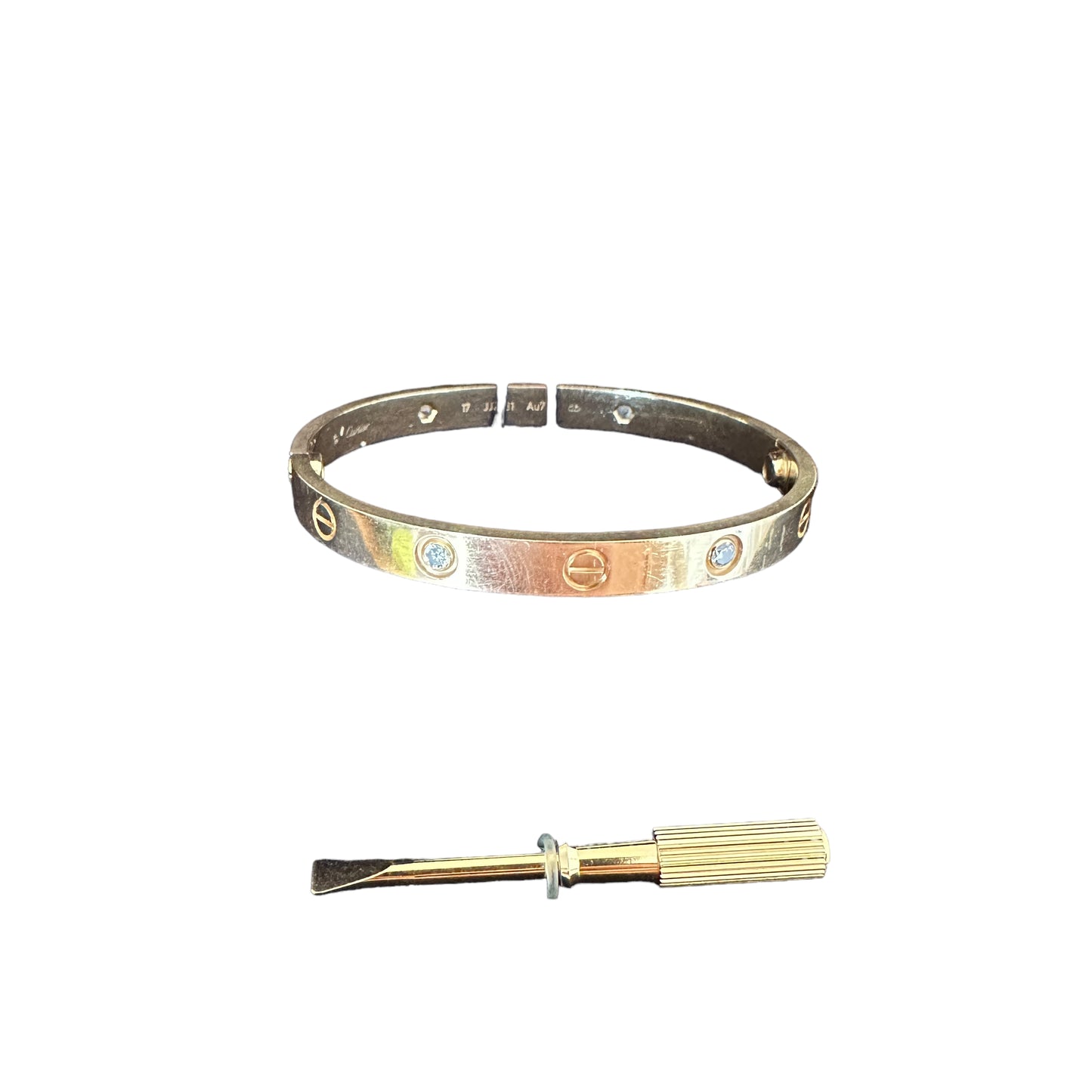 LOVE Bracelet 4 Diamonds - 17