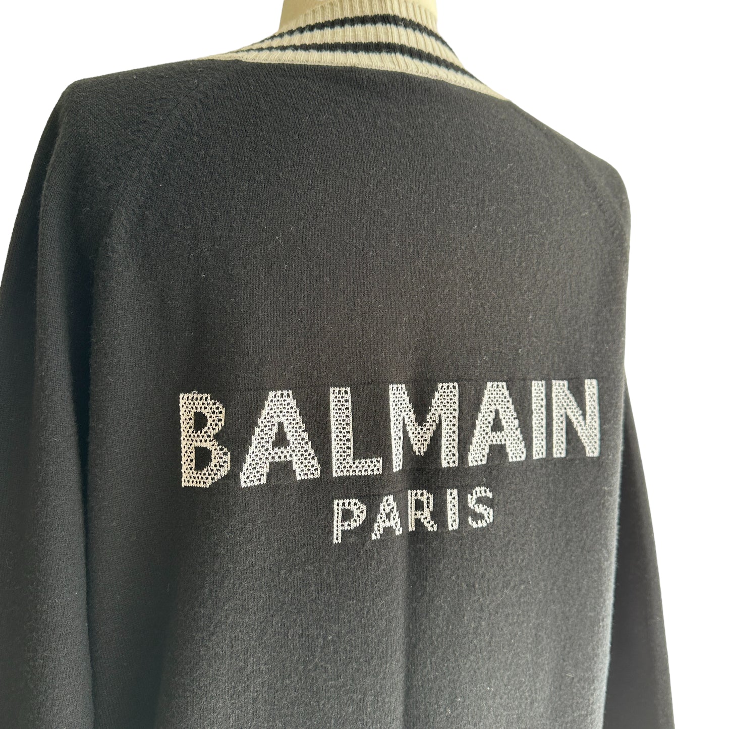 Oversized Logo Cardigan - M