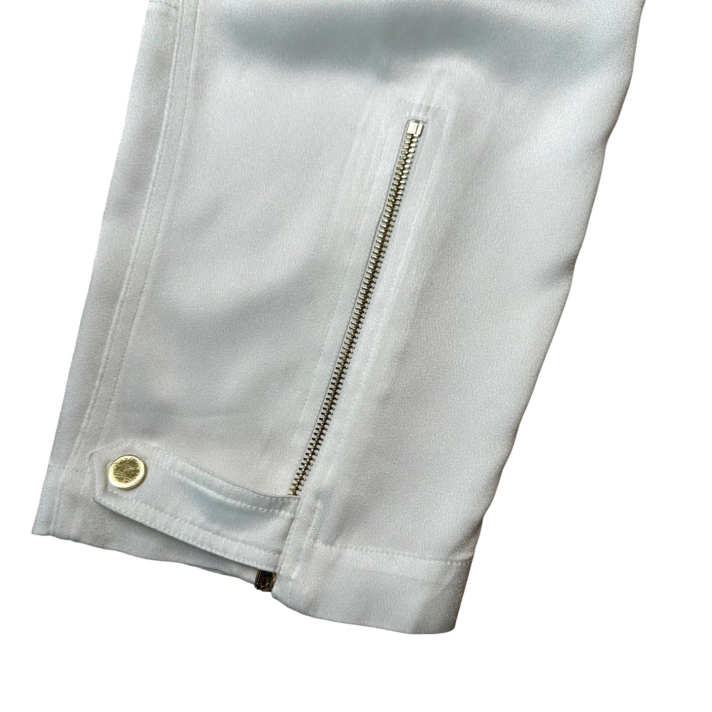 Glossy White Cargo Pant - 2