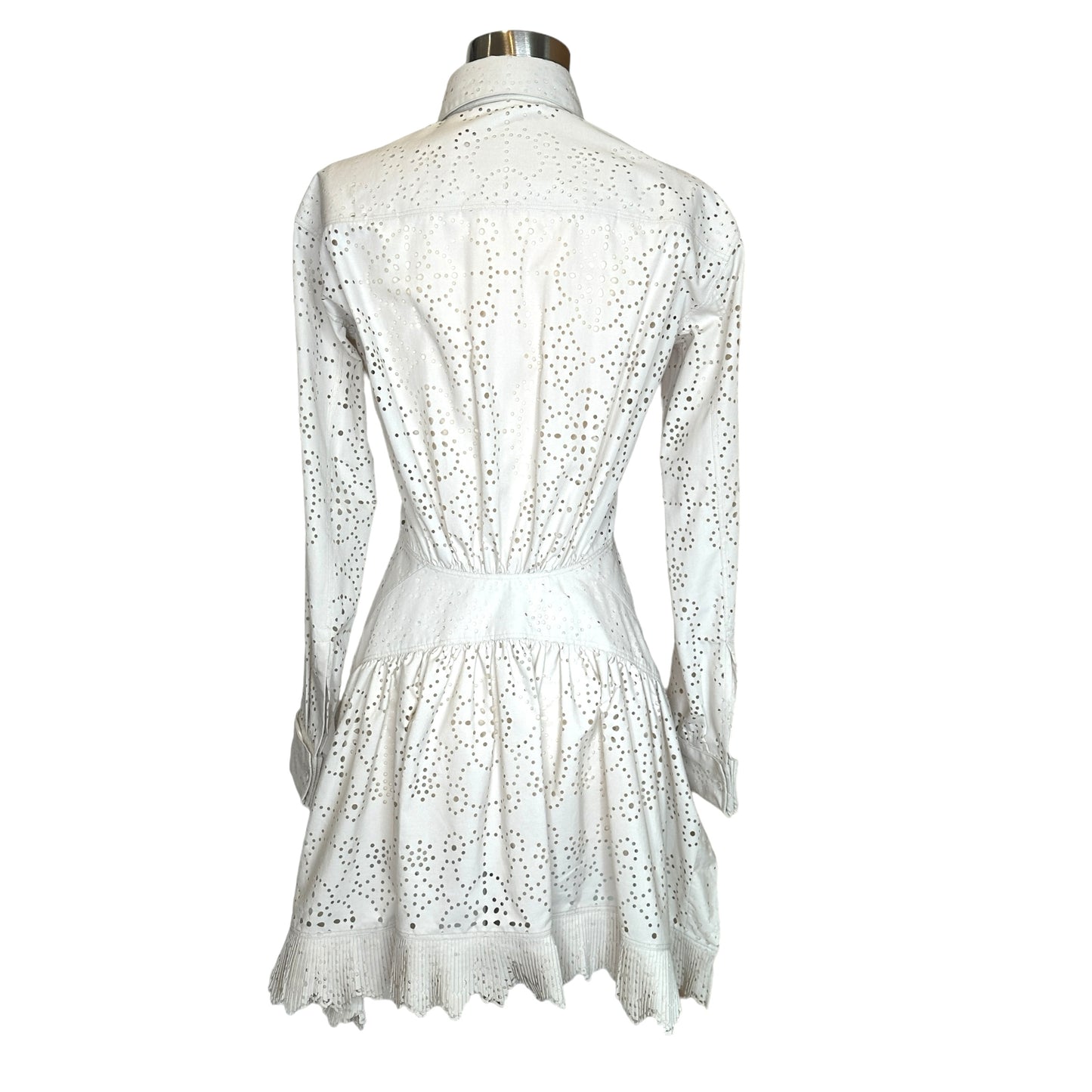 Eyelet Cream Shirt - S