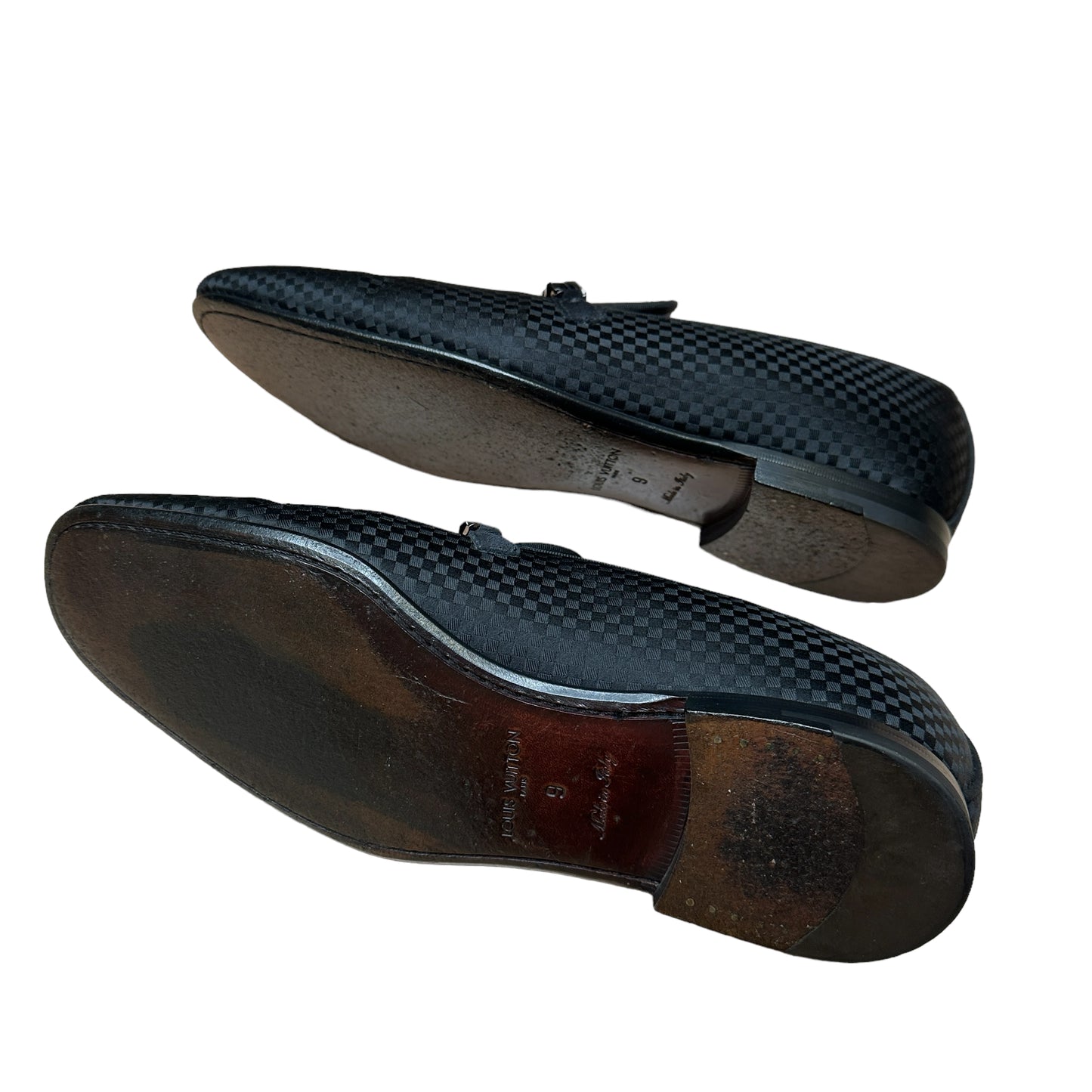 Black Logo Men Loafers - 9