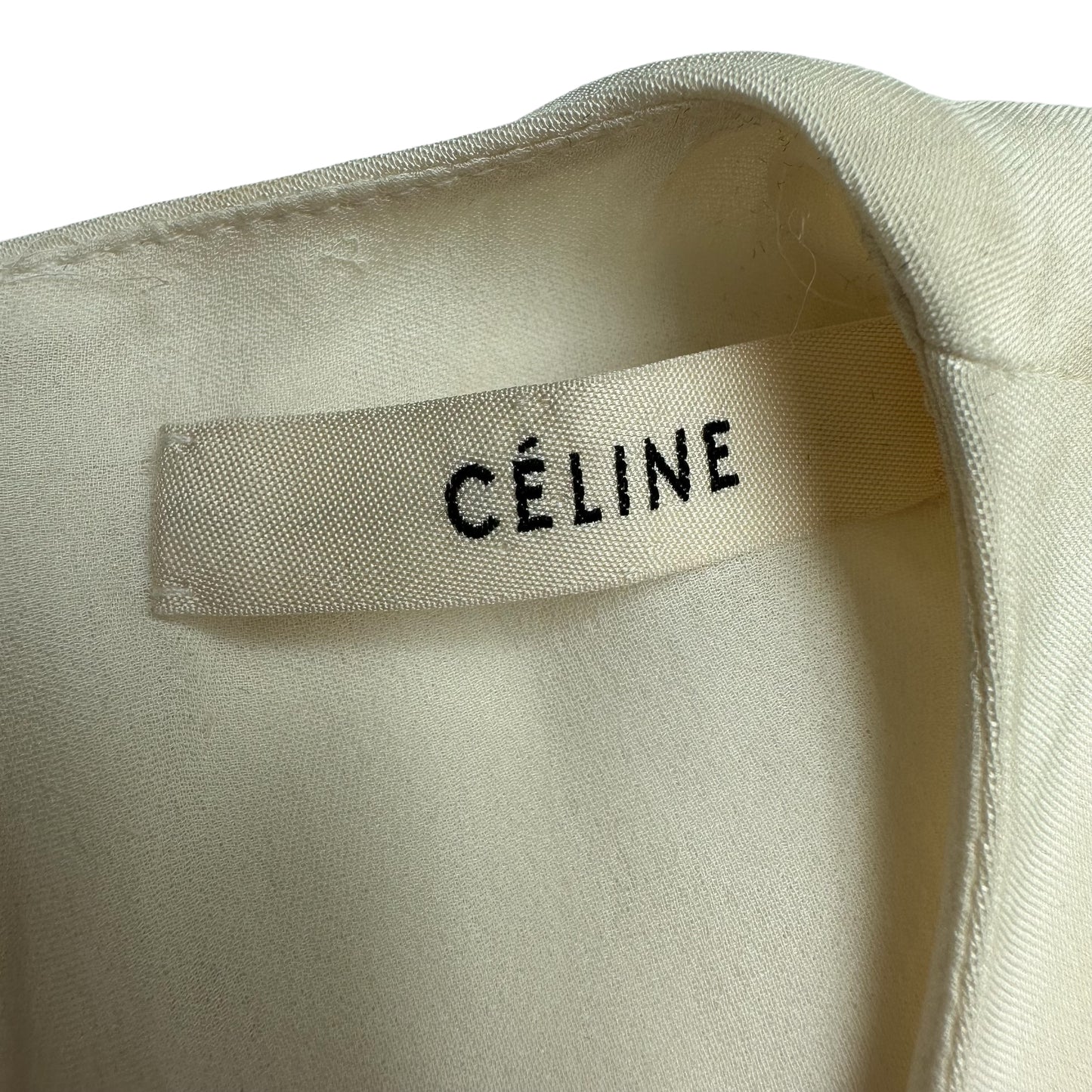 Cream Top w/Zipper - S