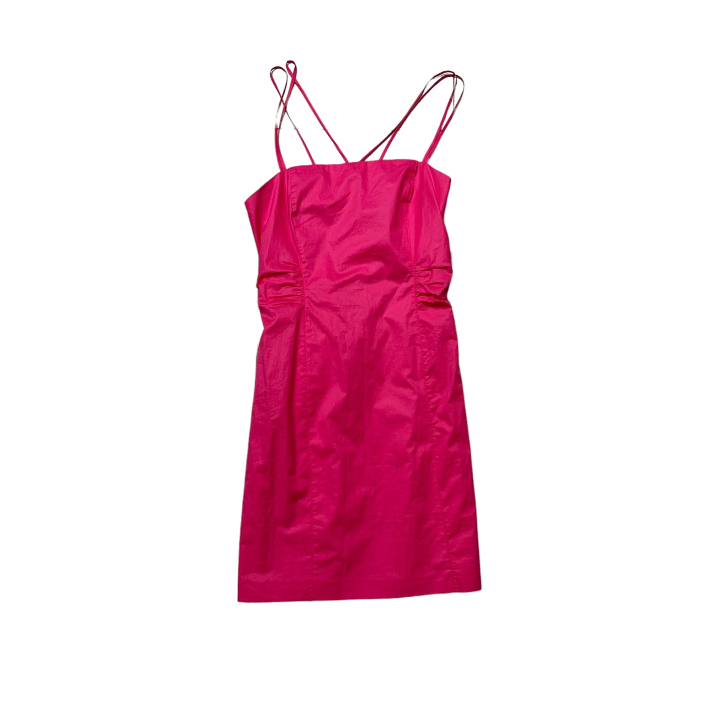 Fuchsia Tie Back Mini Dress - S