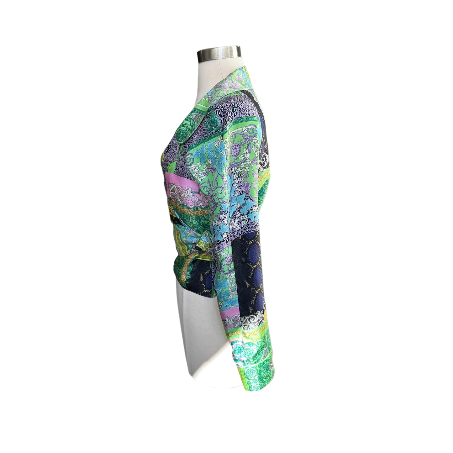 Printed Silk Shirt - M