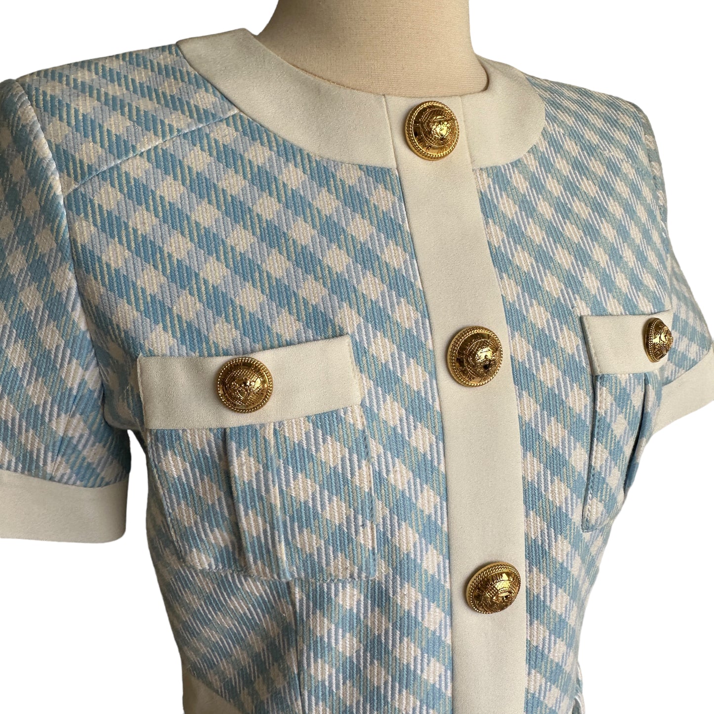 Blue & White Dress - S