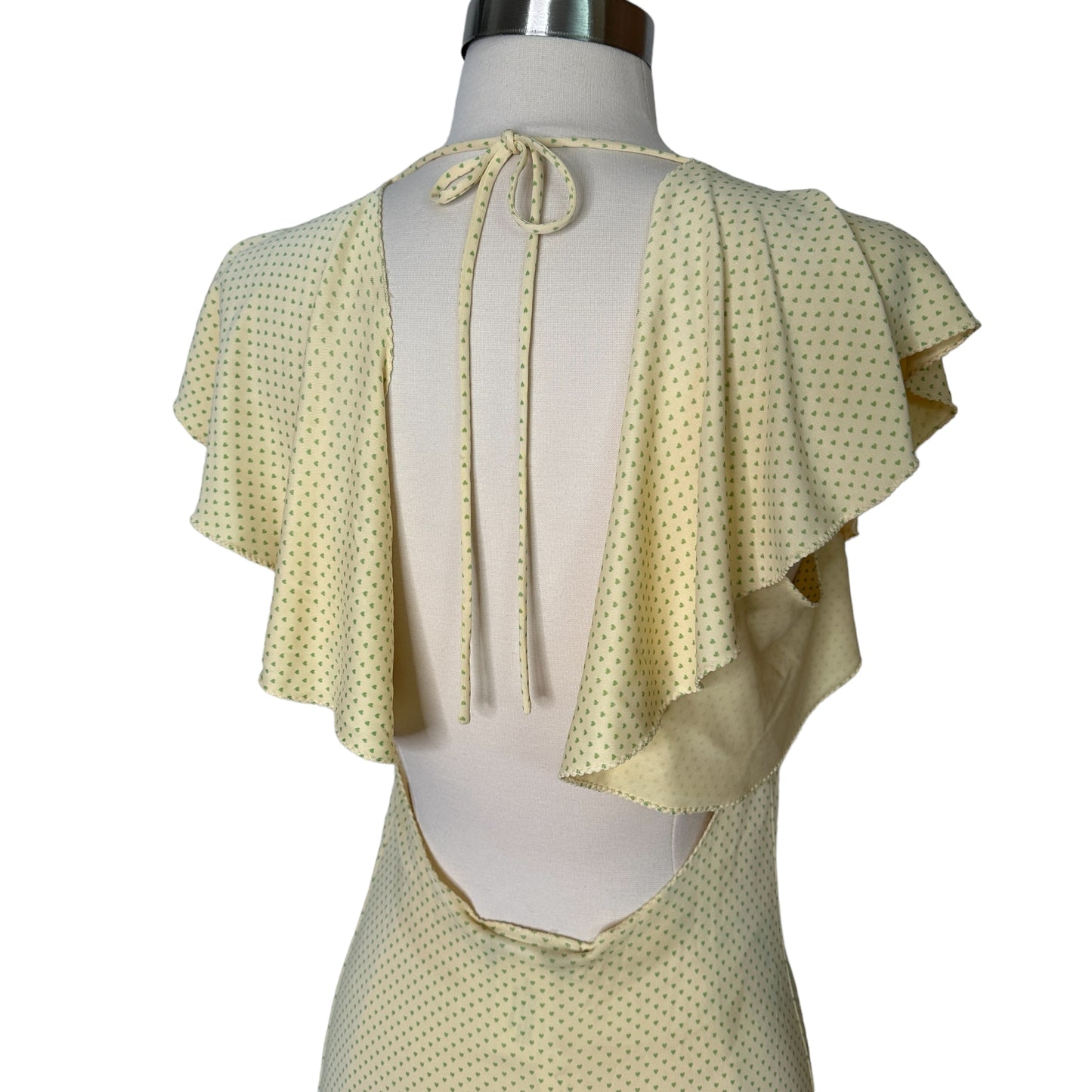 Pale Yellow Vintage Dress - M