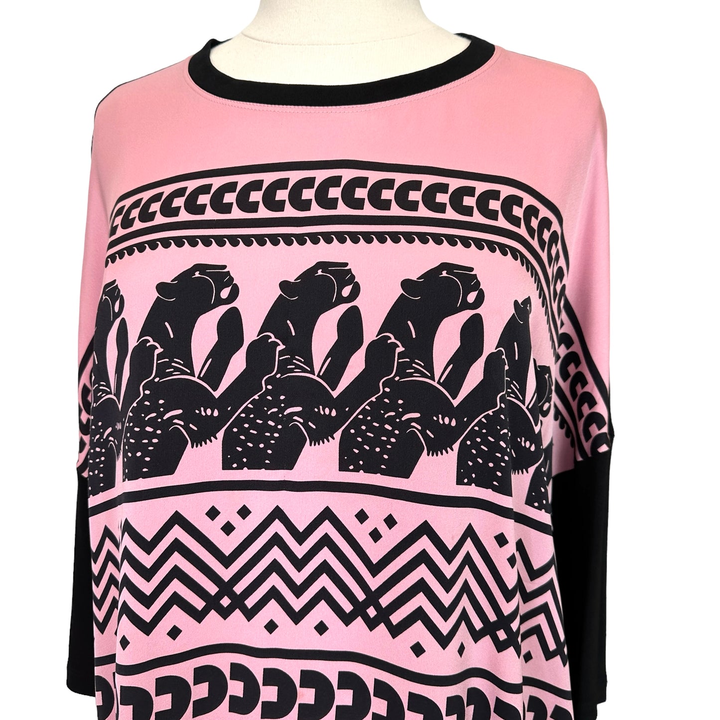 Printed Oversized Blouse - L