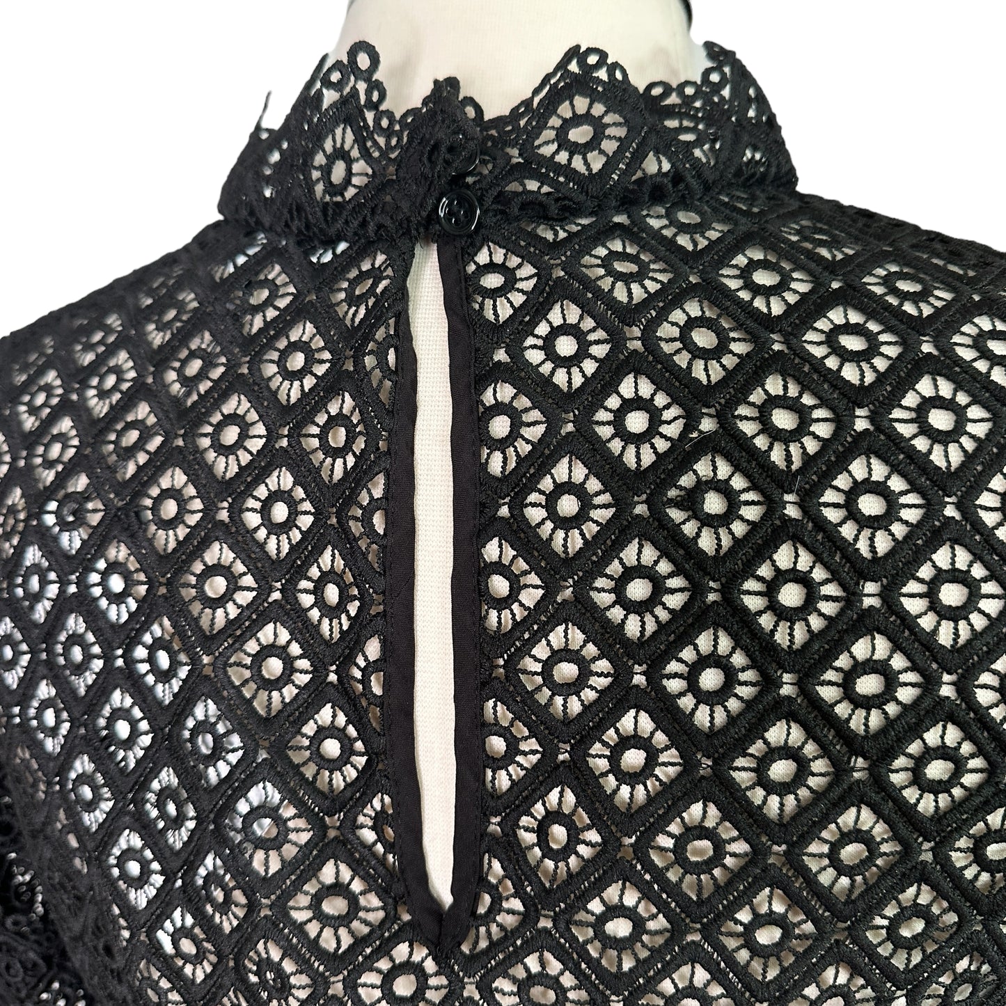 Black Lace Blouse - XS