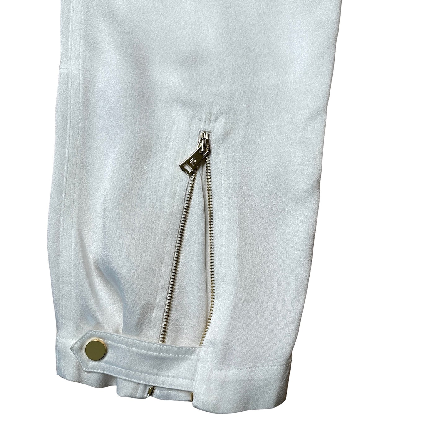 Glossy White Cargo Pant - 2
