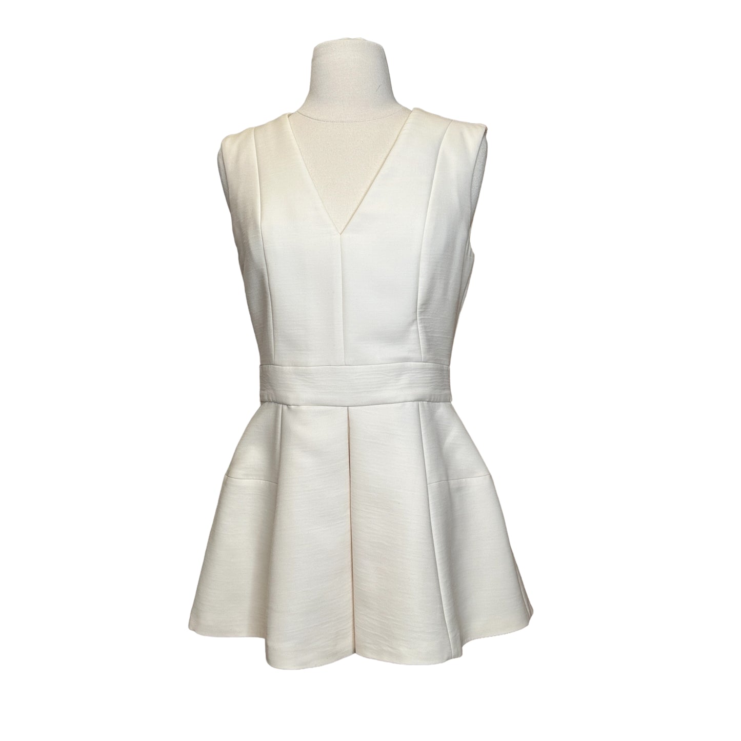 Ivory Peplum Top - M