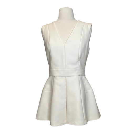Ivory Peplum Top - M