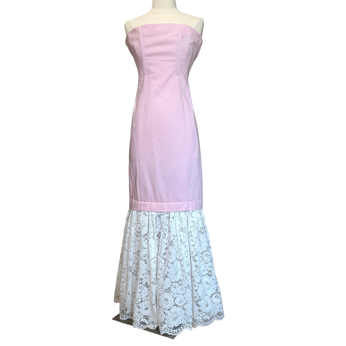Pink Corset Gown w/Lace - 0