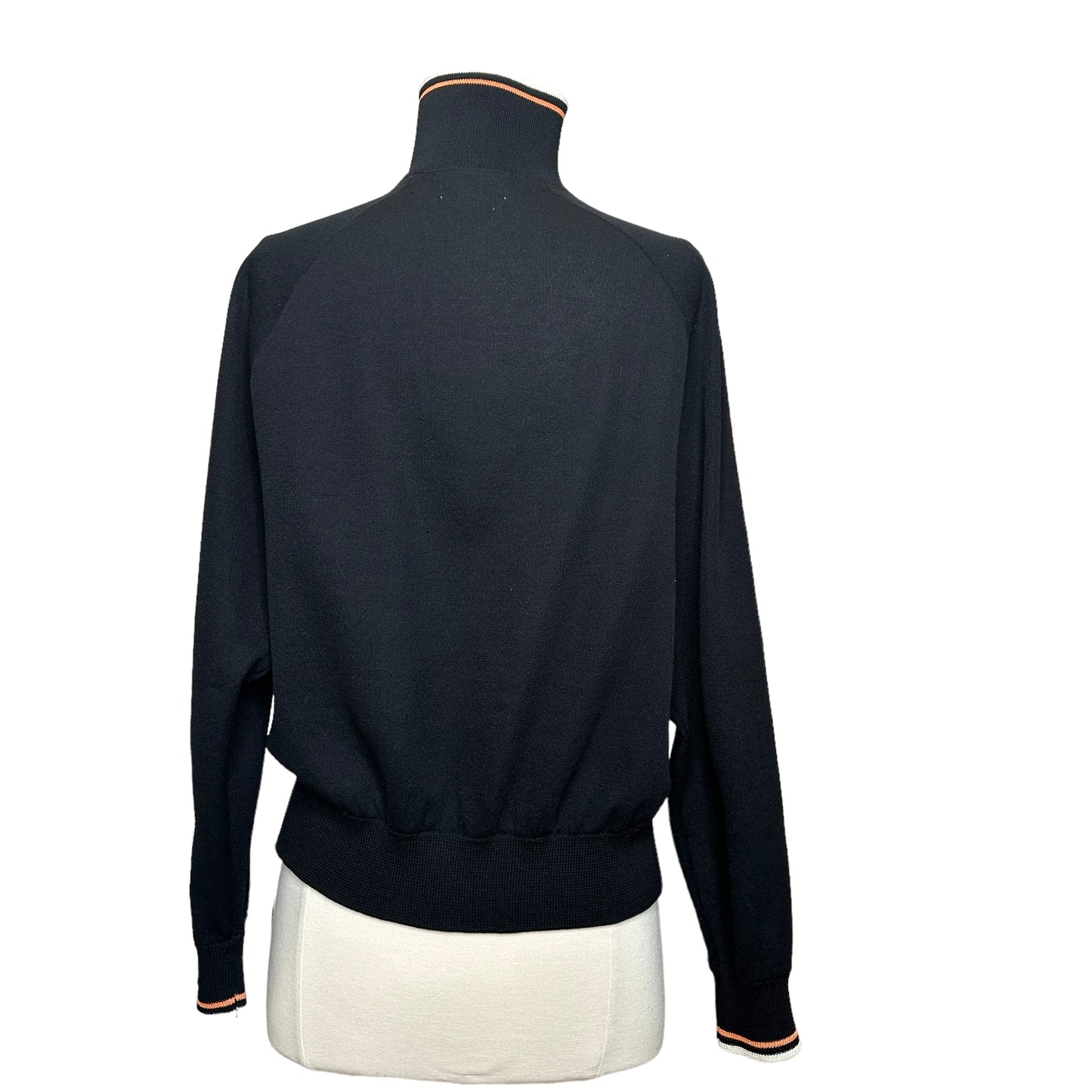 Black Zip Sweater - S