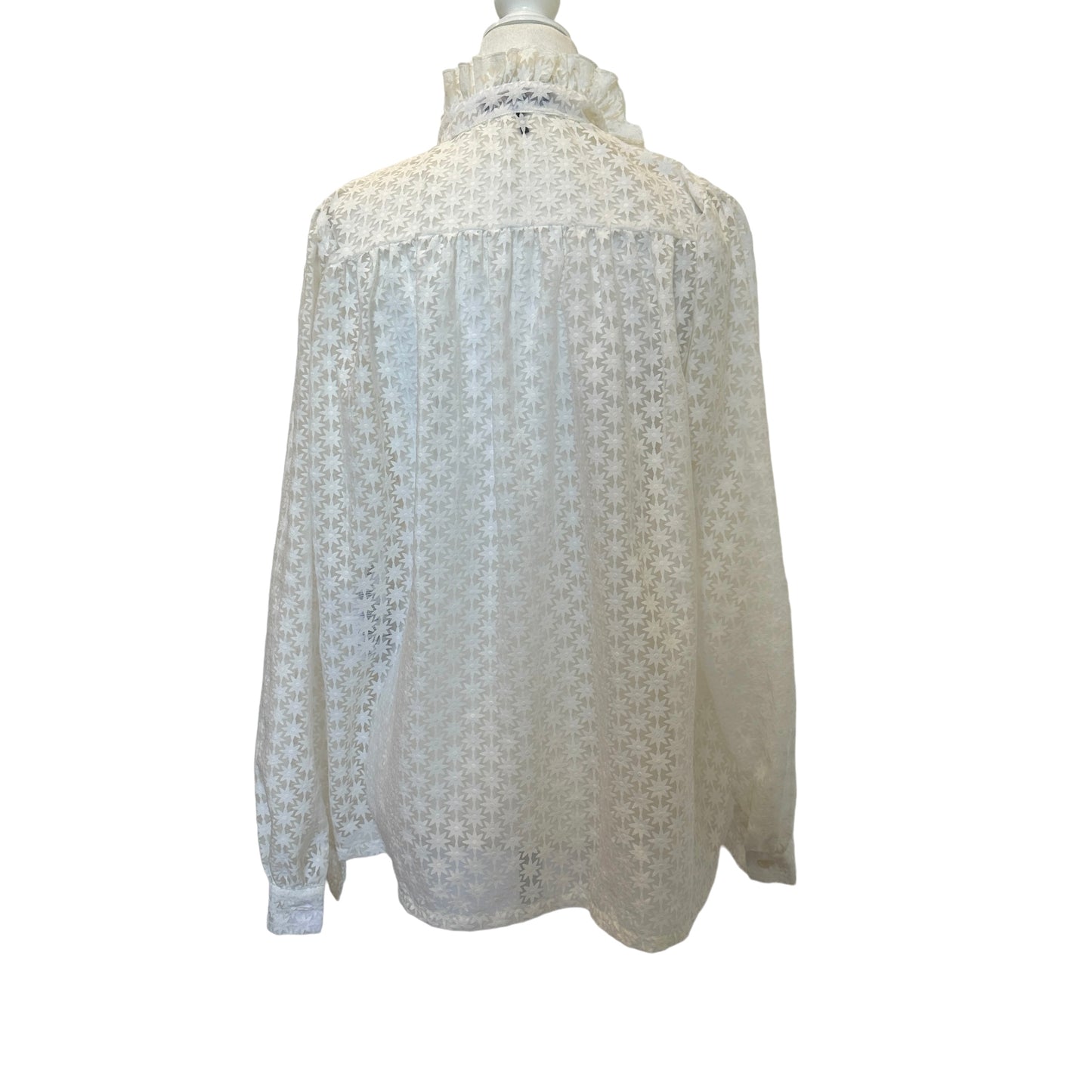 White Floral Shirt - M