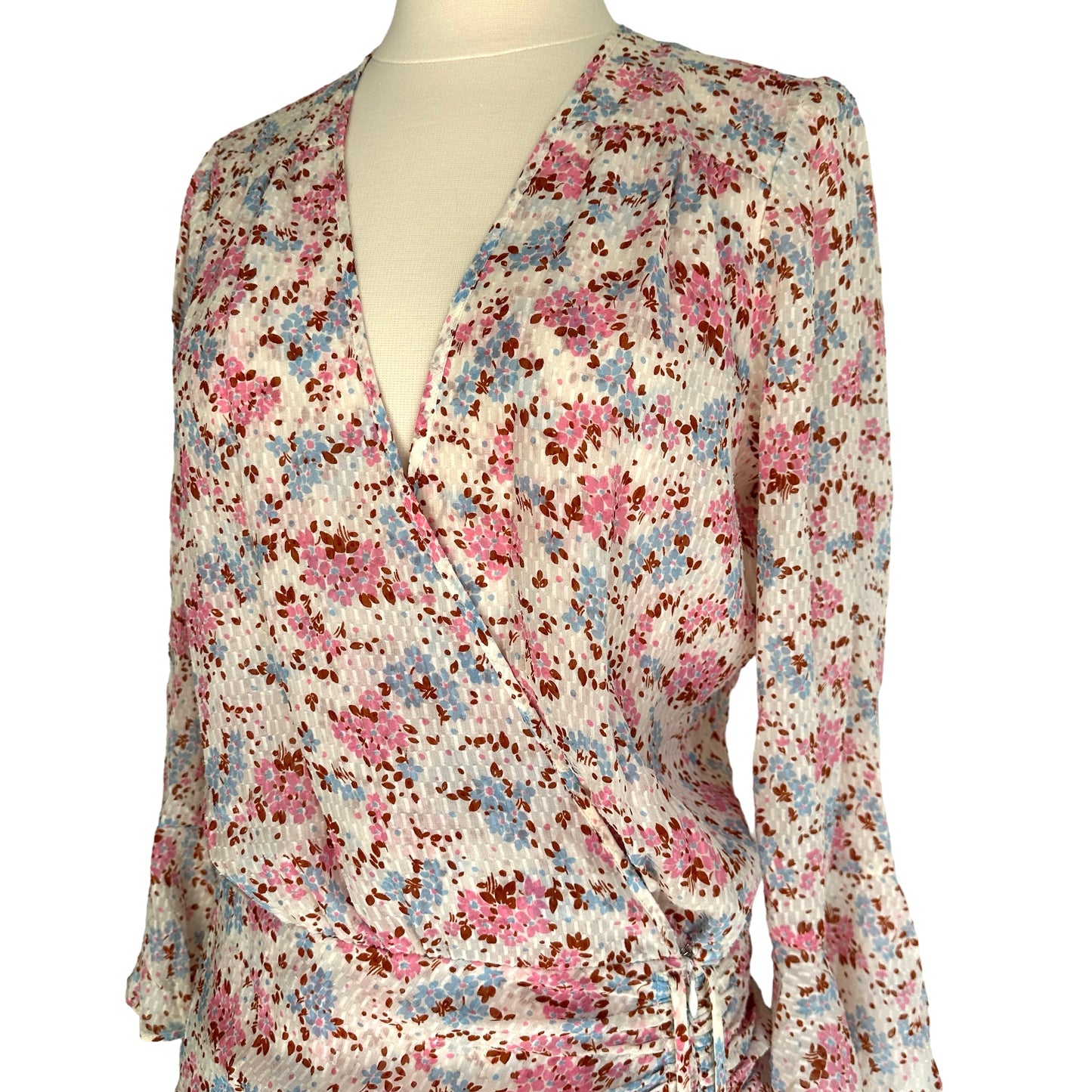 Pink Floral Dress - M
