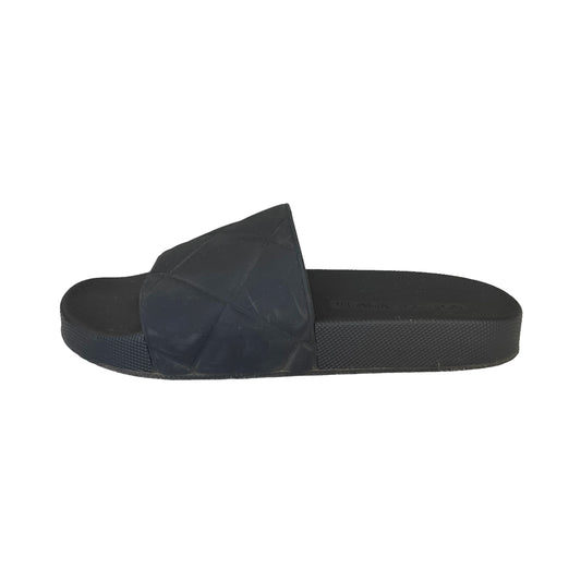 Black Rubber Slides - 8