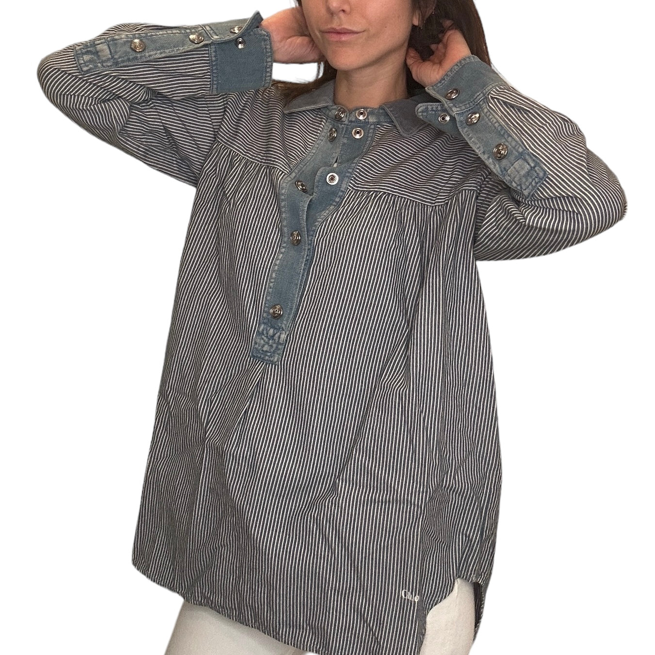 Oversized Denim Shirt - M