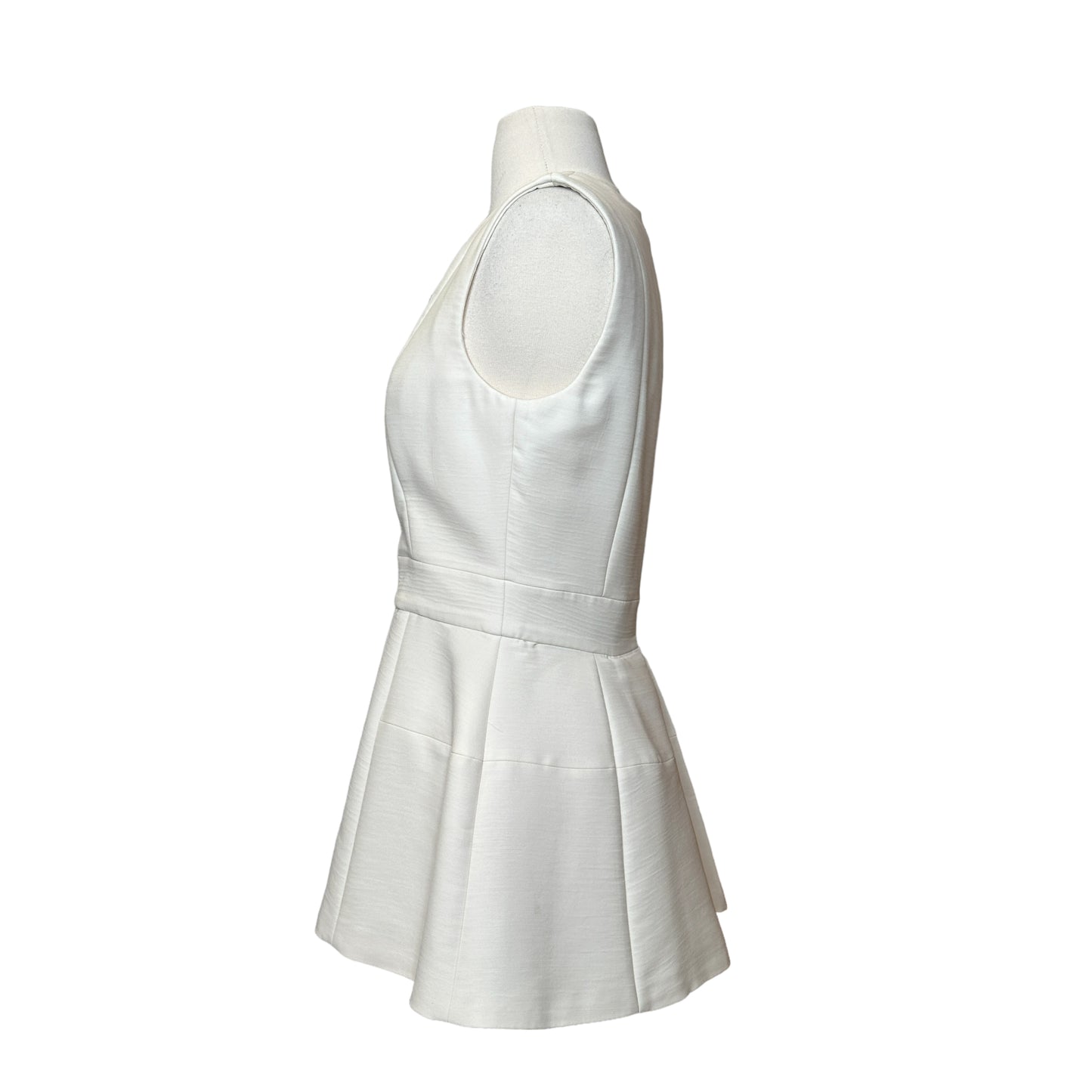Ivory Peplum Top - M