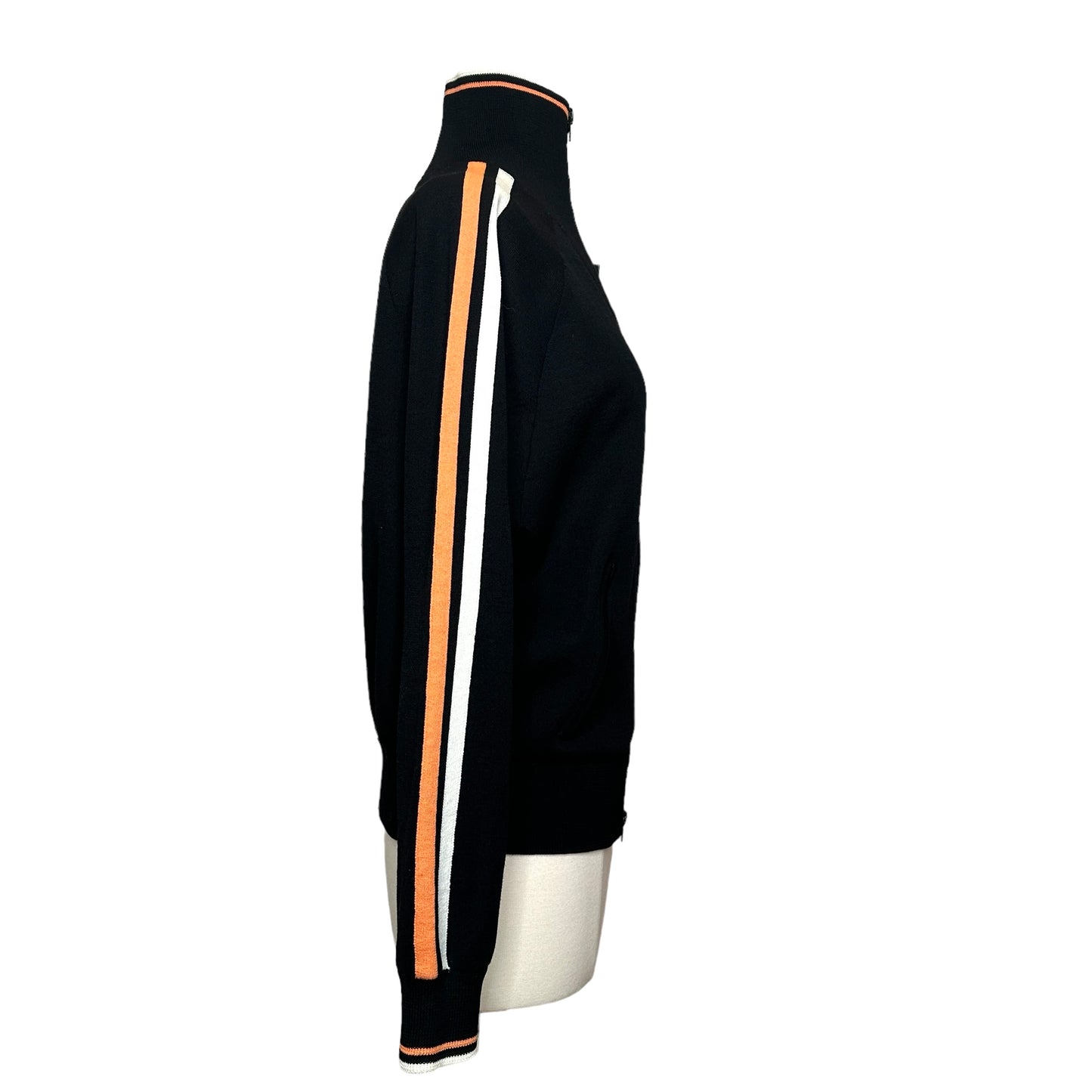 Black Zip Sweater - S
