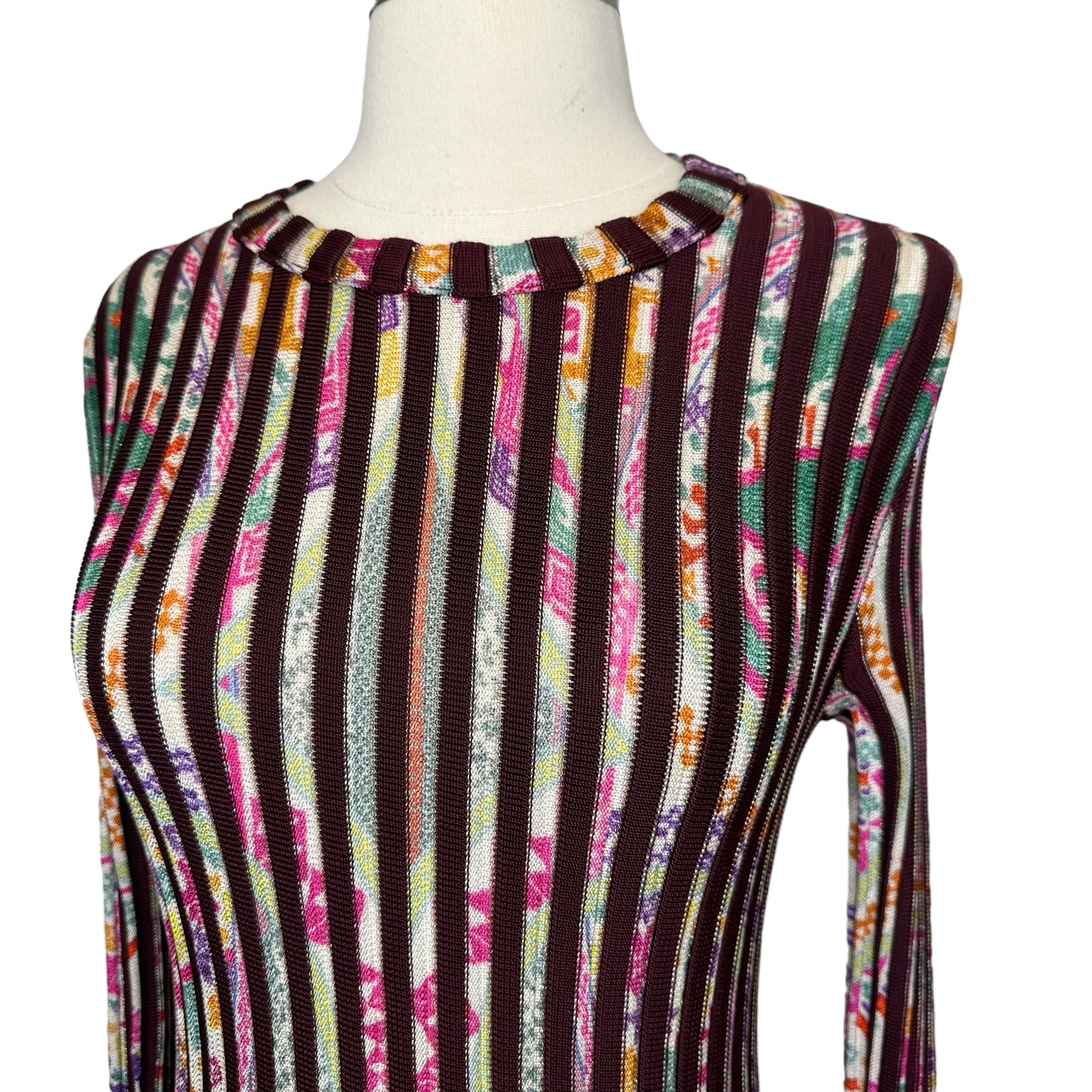 Printed Midi Dress - M