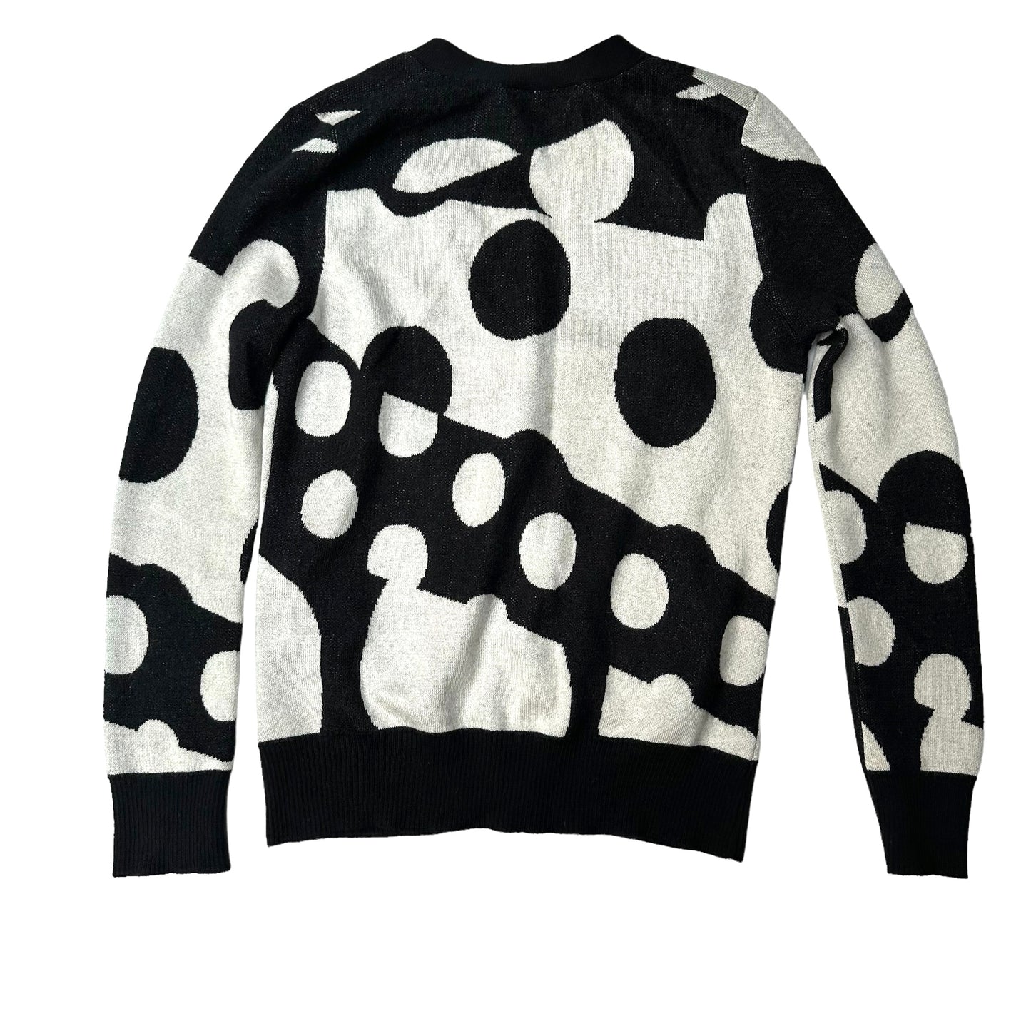 Black & White Floral Cardigan - S