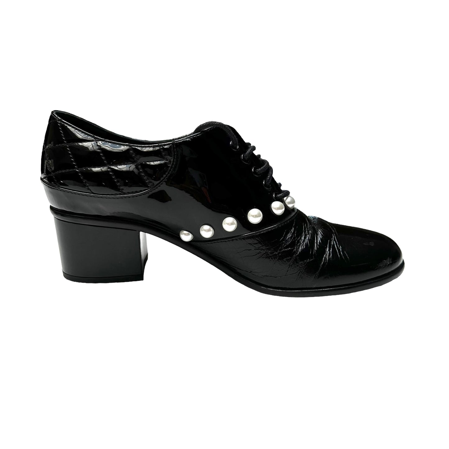 Black Patent Loafers - 9.5