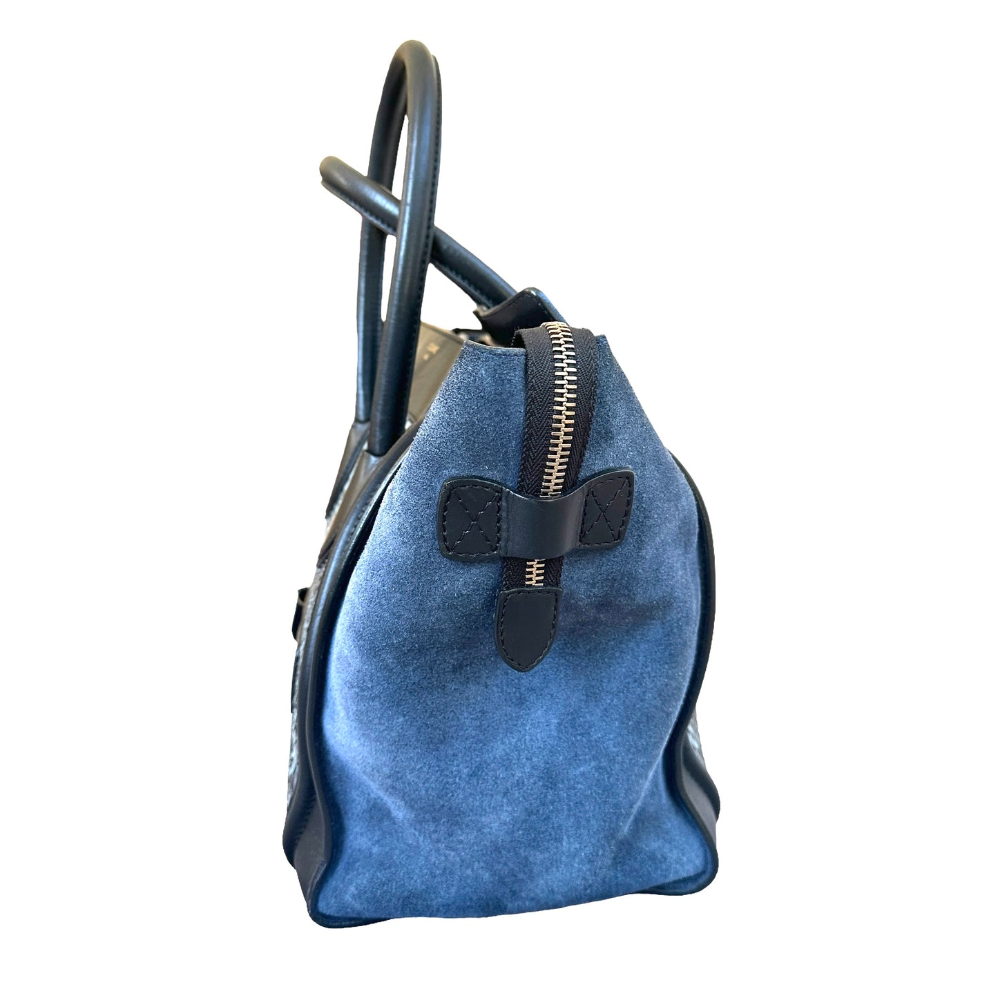 Blue Python Luggage Tote