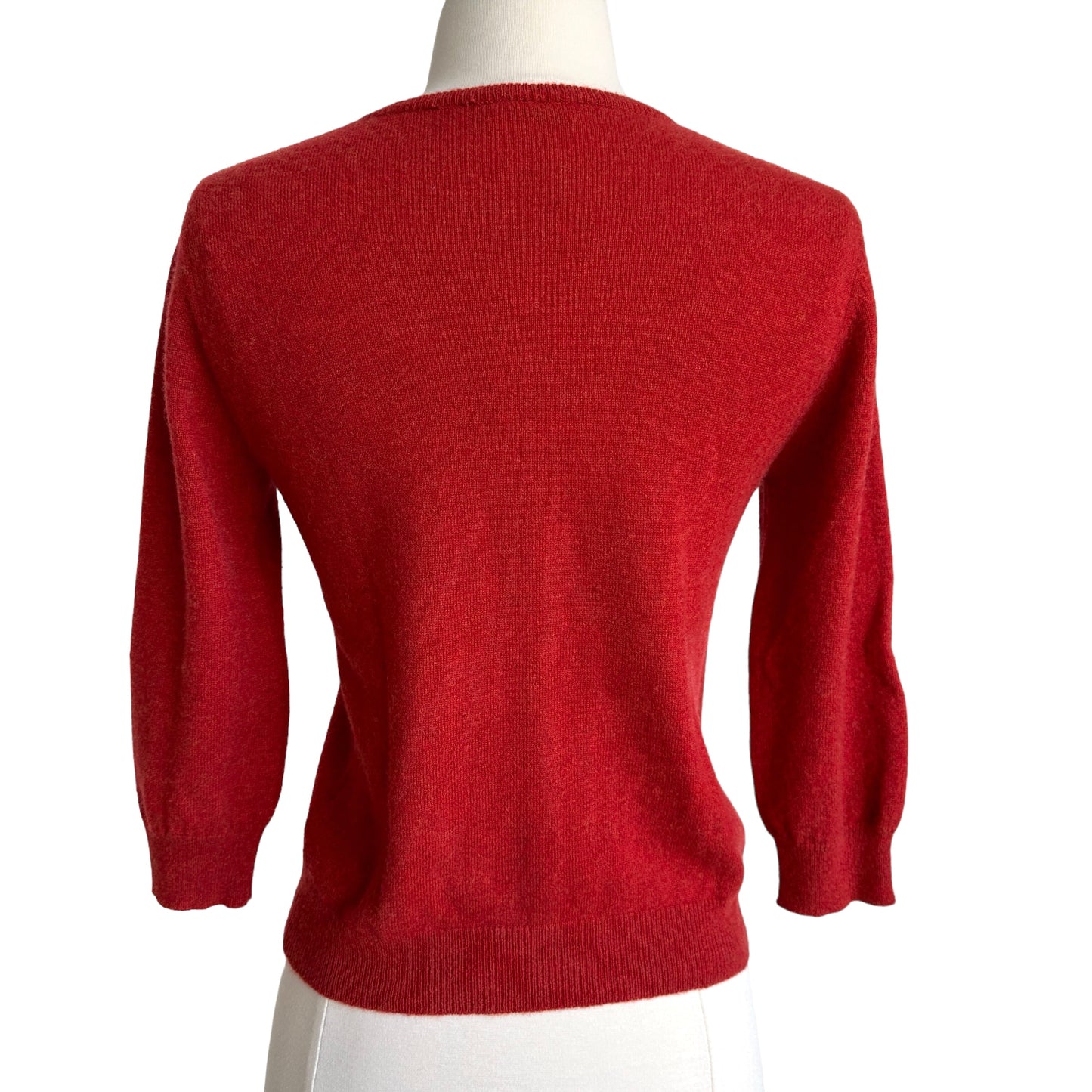 Red Cashmere Cardigan - XS