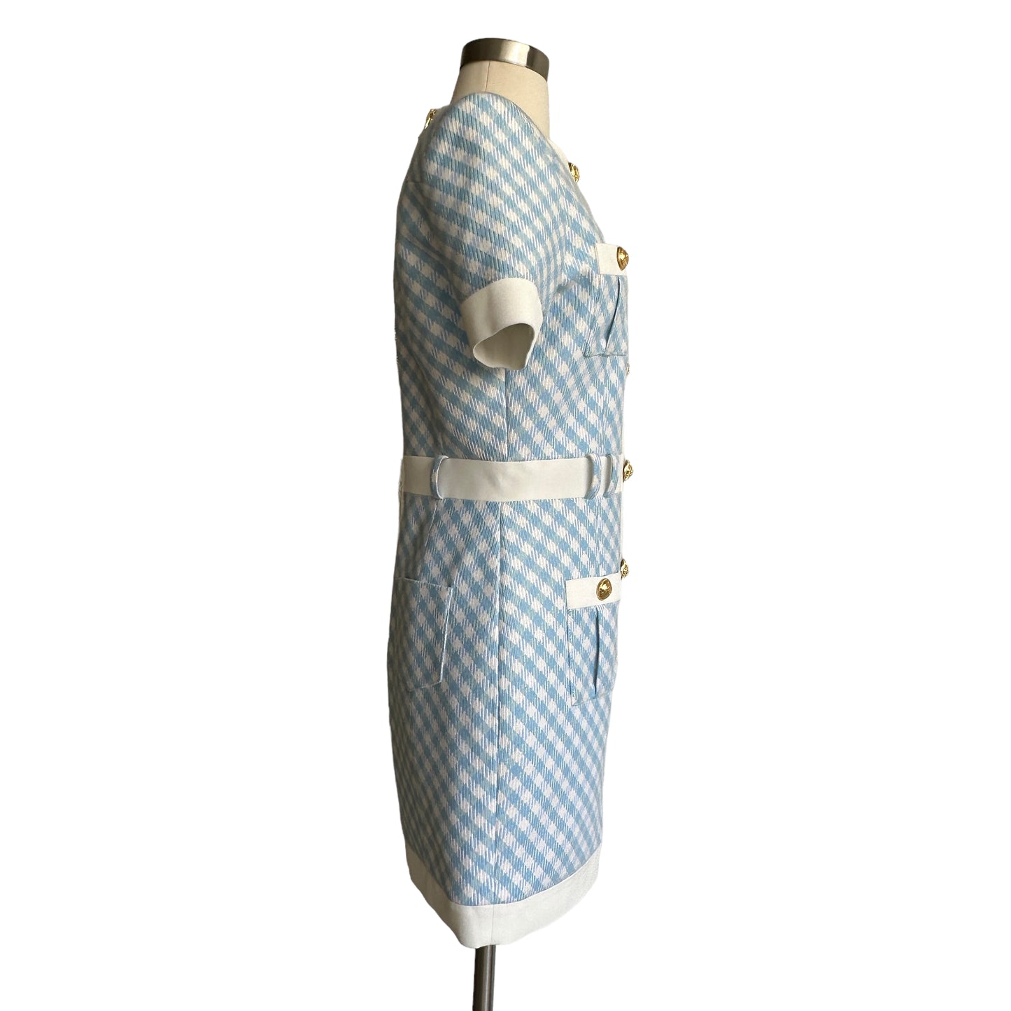 Blue & White Dress - S