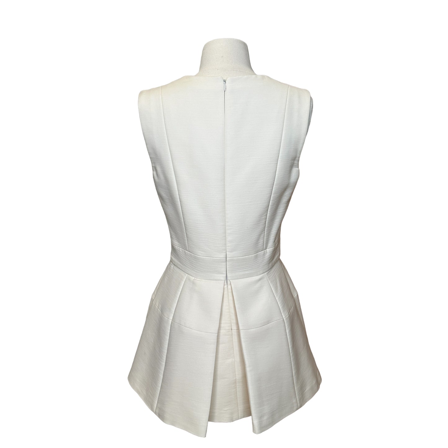 Ivory Peplum Top - M