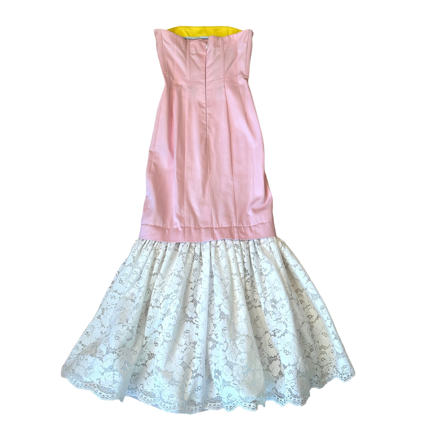 Pink Corset Gown w/Lace - 0