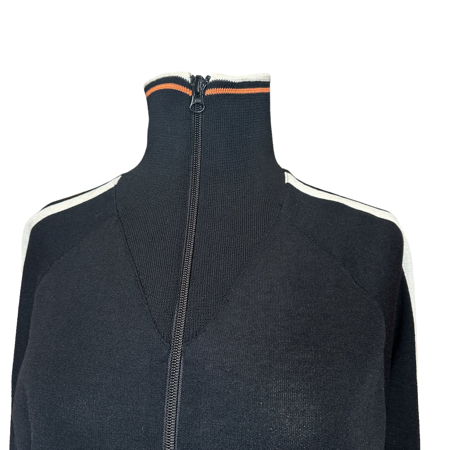 Black Zip Sweater - S